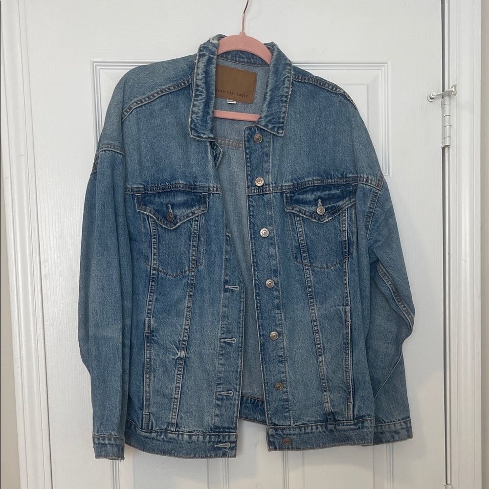 American Eagle Outfitters Light Blue Denim Jacket